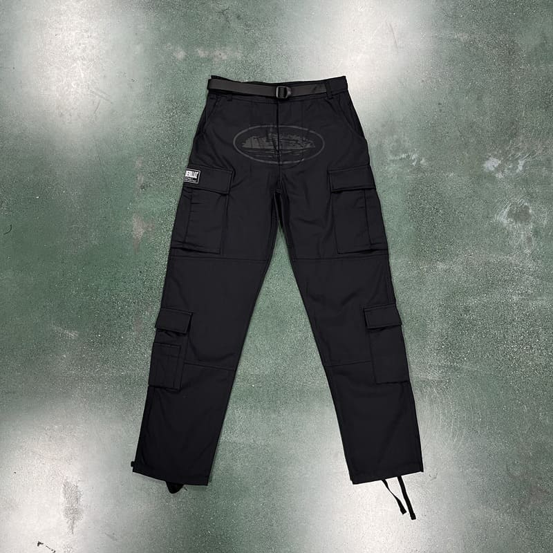 Calça Corteiz Cargo Preta