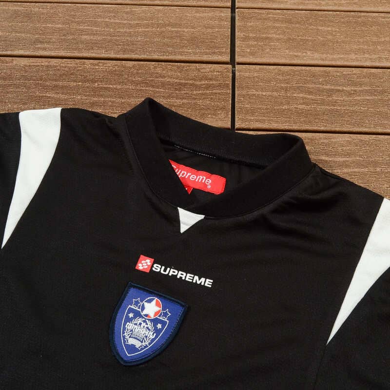 Camiseta Supreme Crest Soccer Jersey Black