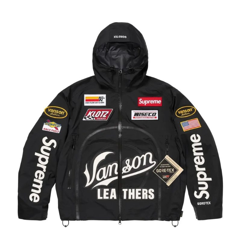 Jaqueta Supreme x Vanson GORE-TEX Shell Black