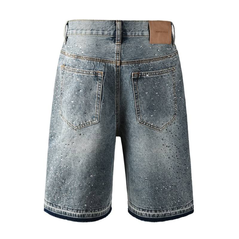 Bermuda Purple Brand Jeans Retro Crystal Denim