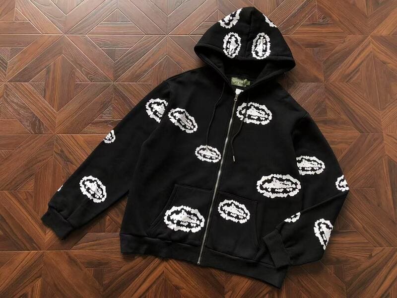 Moletom Denim Tears x Corteiz Zip Black