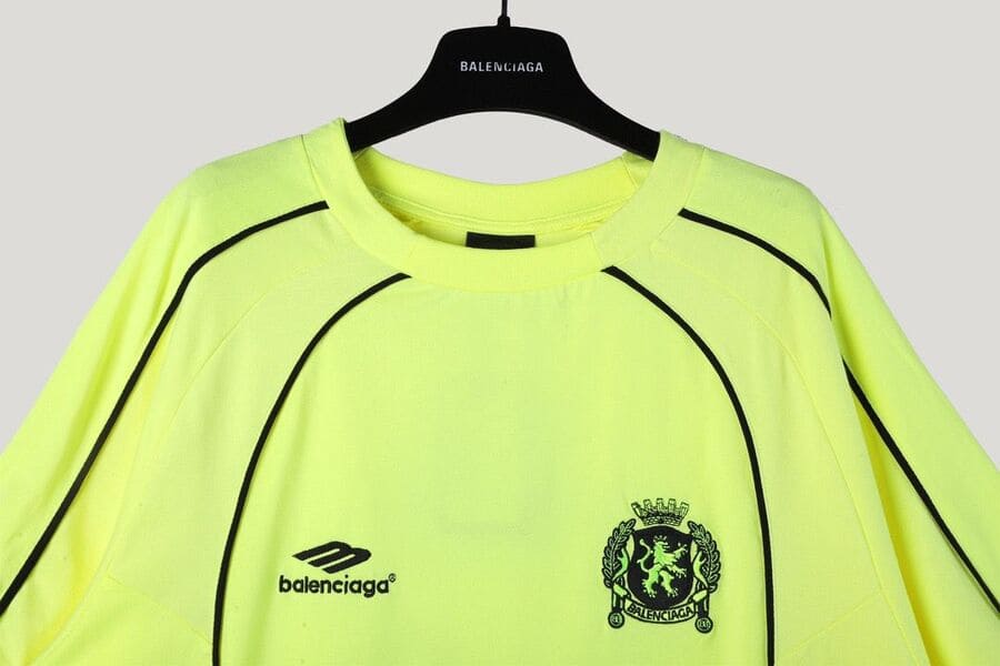 Camiseta Balenciaga Paris #10 Soccer Jersey Oversized Green