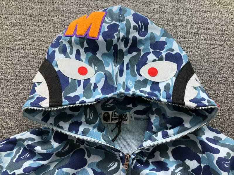 Moletom Bape Shark ABC Camo Azul