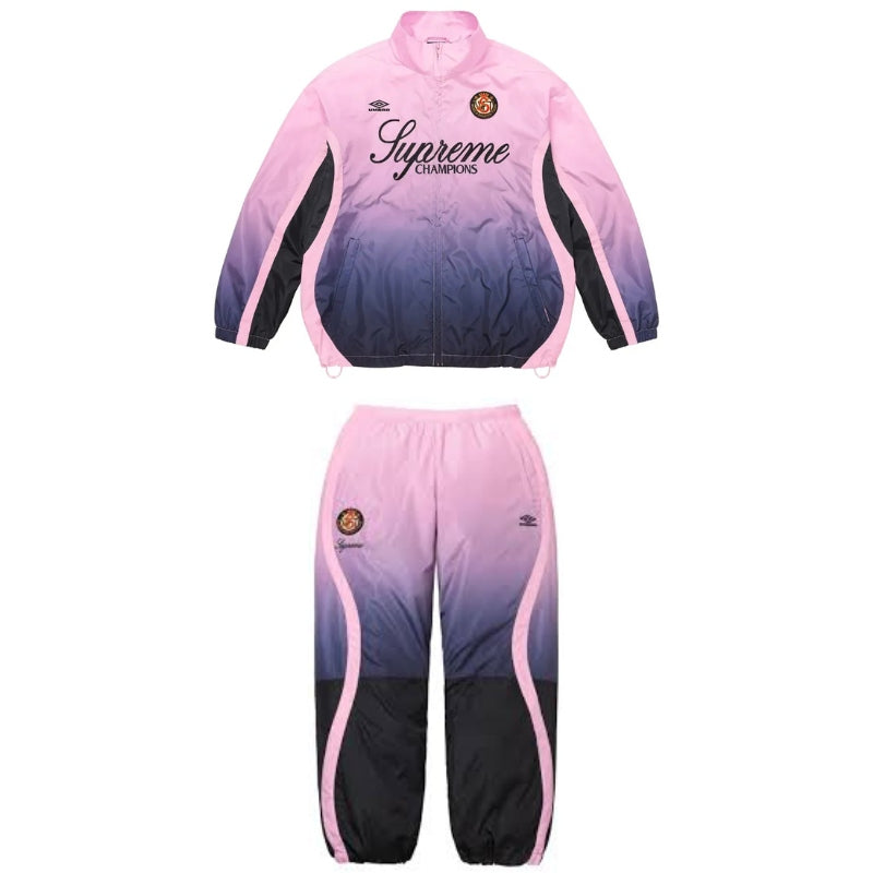 Conjunto Supreme x Umbro Gradient Track Pink