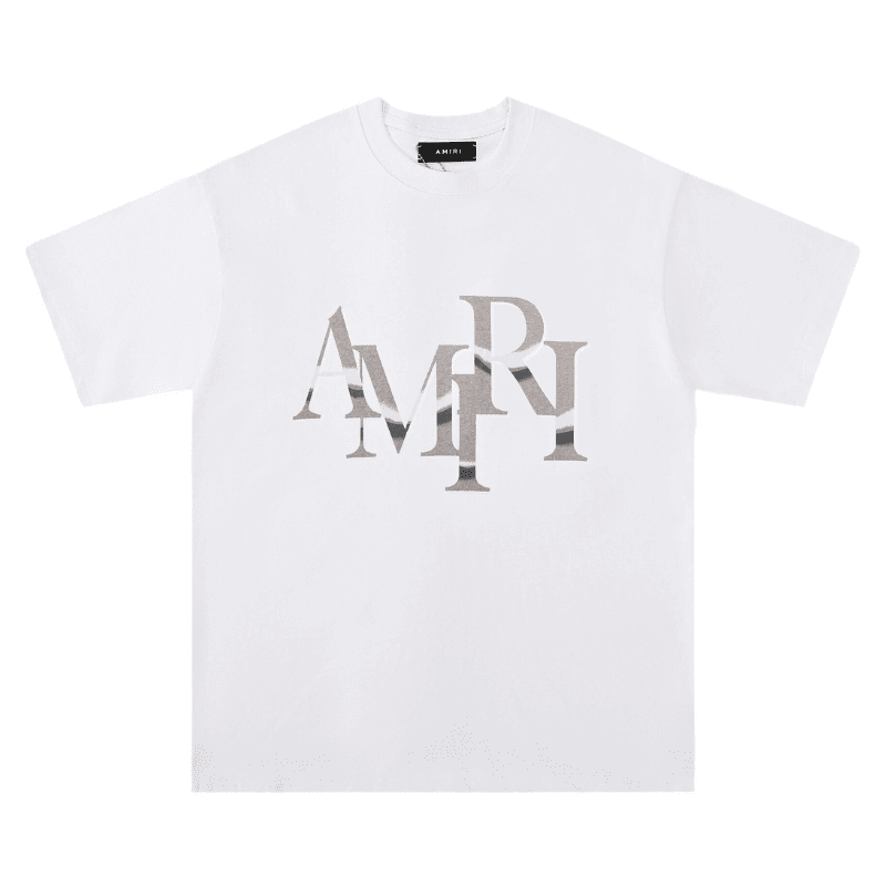 Camiseta Amiri Staggered Chrome Branca