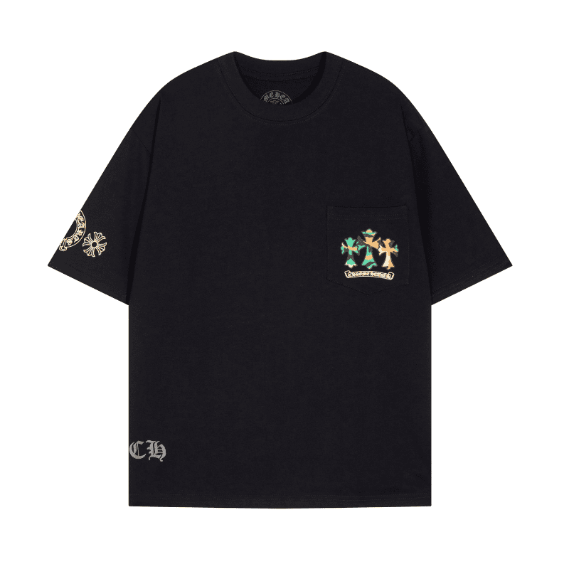 Camiseta Chrome Hearts Cemetery Cross Logo