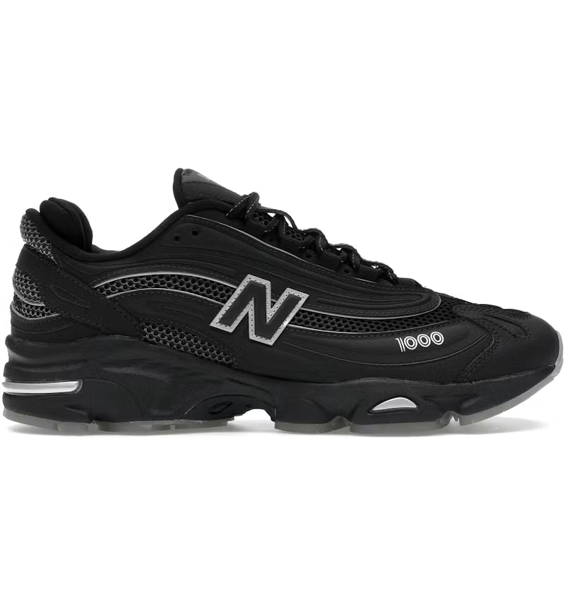 New Balance 1000 Black White Silver Metallic
