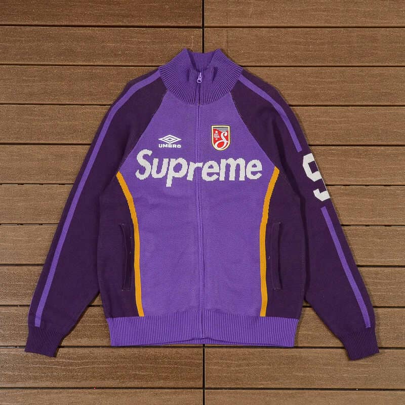 Conjunto Supreme x Umbro Zip Up Purple