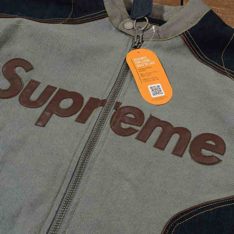 Jaqueta Supreme x Vanson Leathers Cordura Denim