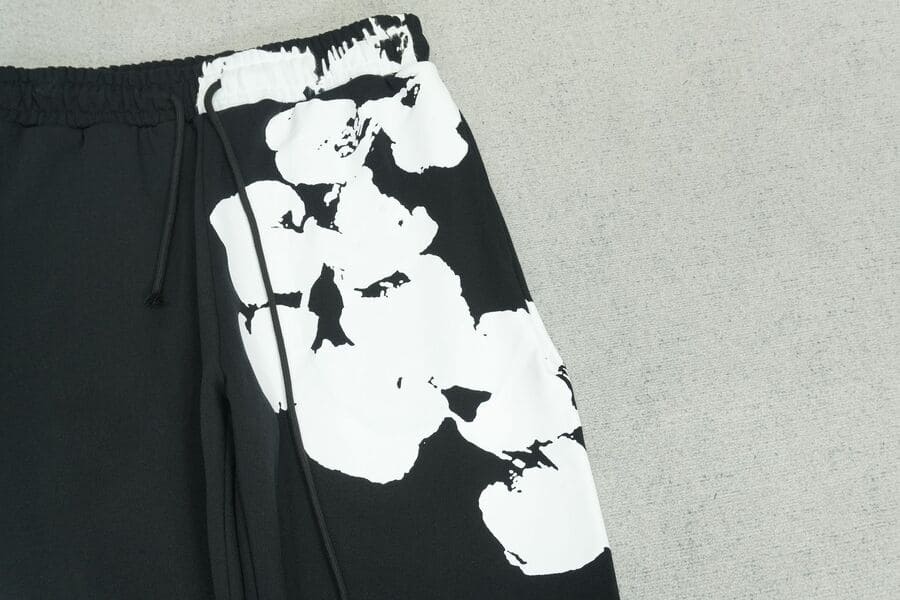 Calça Denim Tears Big Cotton Wreath Black
