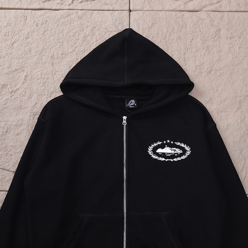 Conjunto Corteiz Superior Royale Preto/Branco