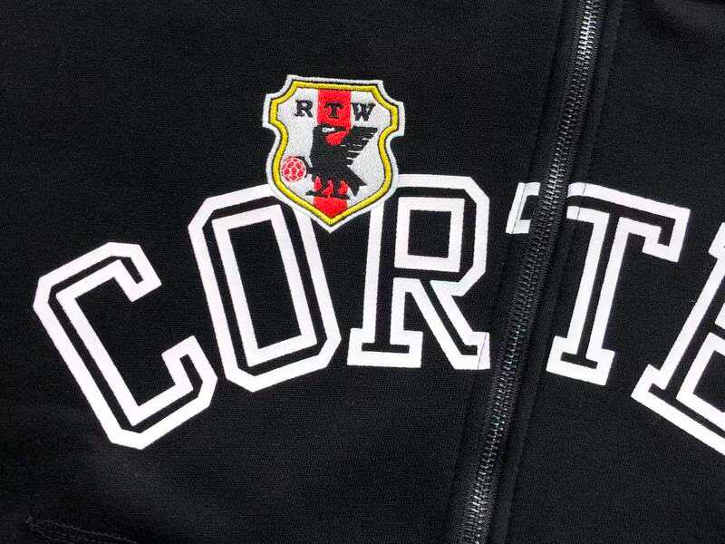 Conjunto Corteiz Arch Shield Zip Black