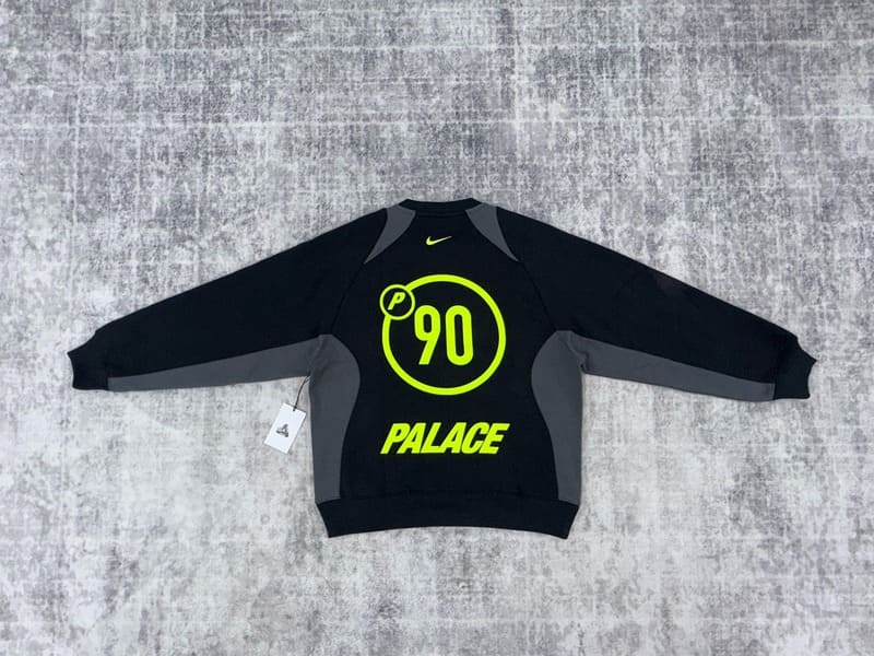 Moletom Palace x Nike Crewneck Total P90 Preta