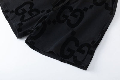 Bermuda Moletom Gucci GG Logo Preto