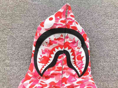 Moletom Bape Shark ABC Camo Rosa