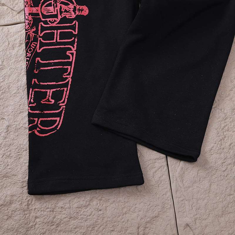 Calça Corteiz x 21 Savage Slaughter Gang Preta