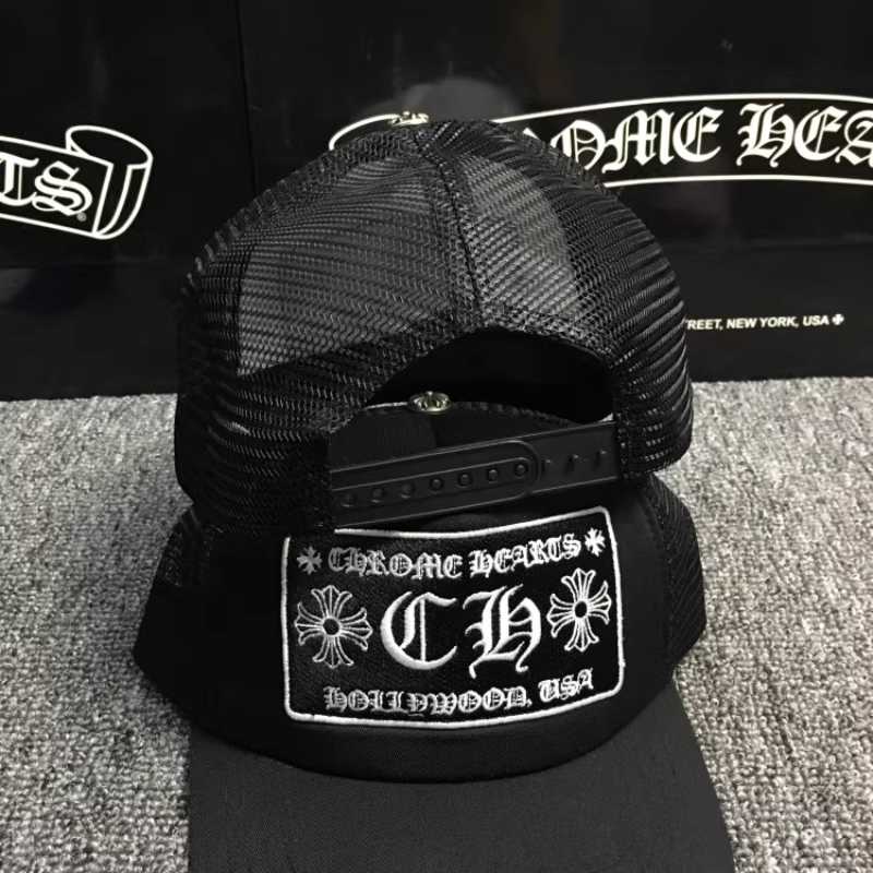 Boné Chrome Hearts CH Hollywood Preto