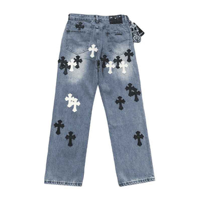 Calça Chrome Hearts Jeans Cross