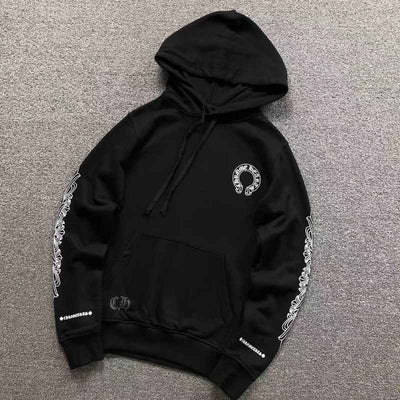 Moletom Chrome Hearts Horseshoe Floral Preto