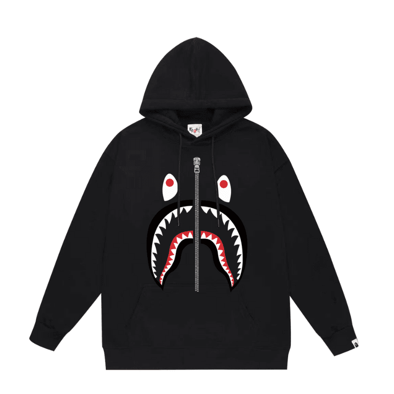 Moletom Bape Shark SS24 Preto