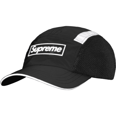 Boné Supreme Side Mesh Camp Cap Preto (Reflective)
