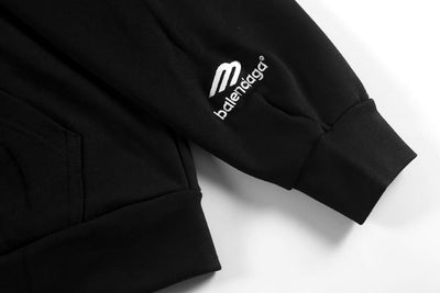 Moletom Balenciaga Paris Soccer Preto