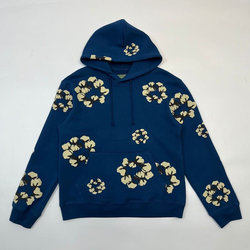 Moletom Denim Tears x CPFM Wreath Navy Blue