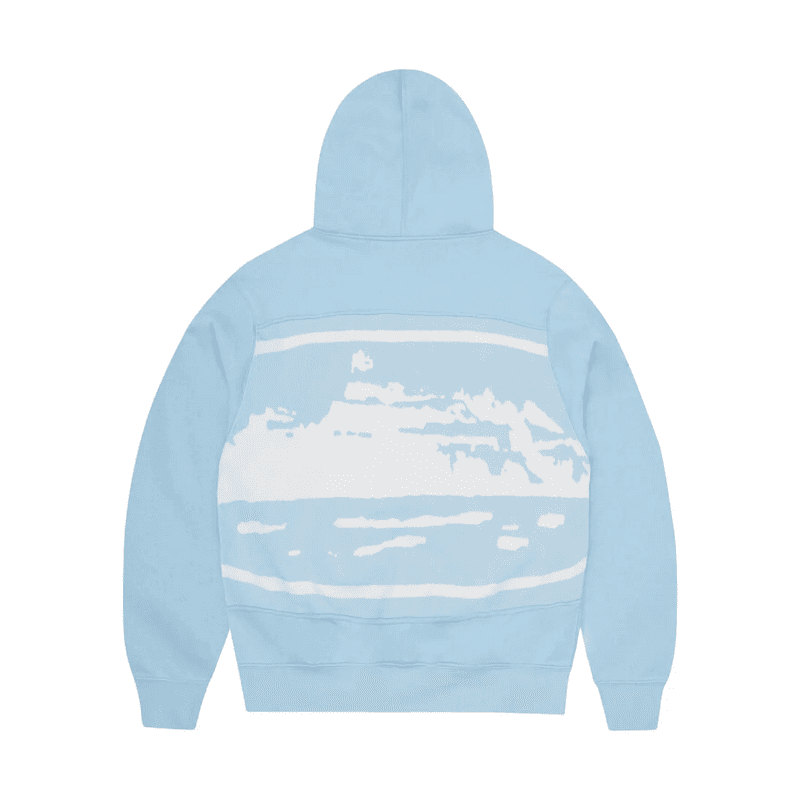 Jaqueta Corteiz Hybrid Knit Alcatraz Azul