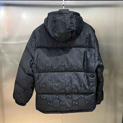 Jaqueta Gucci GG Canvas Jumbo Puffer Preta