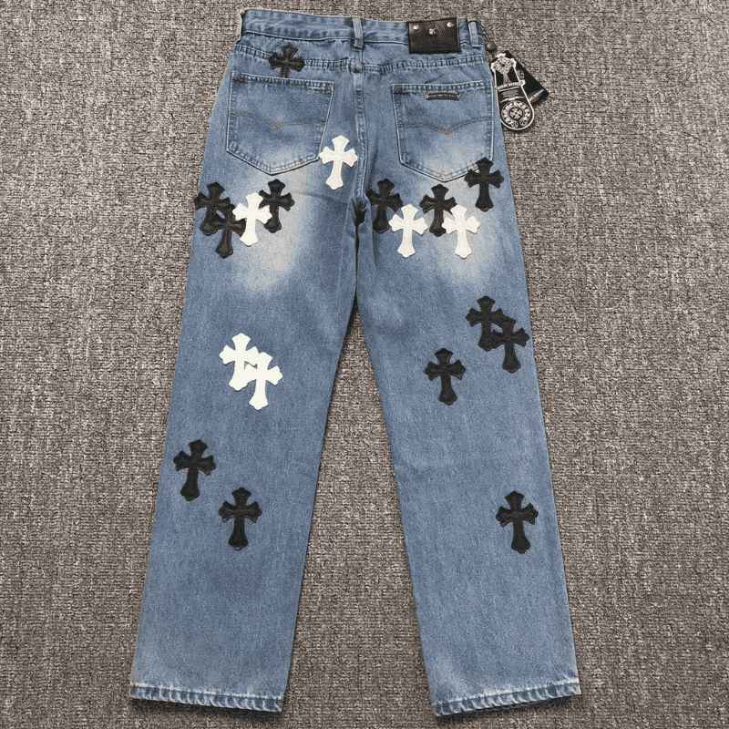 Calça Chrome Hearts Jeans Cross