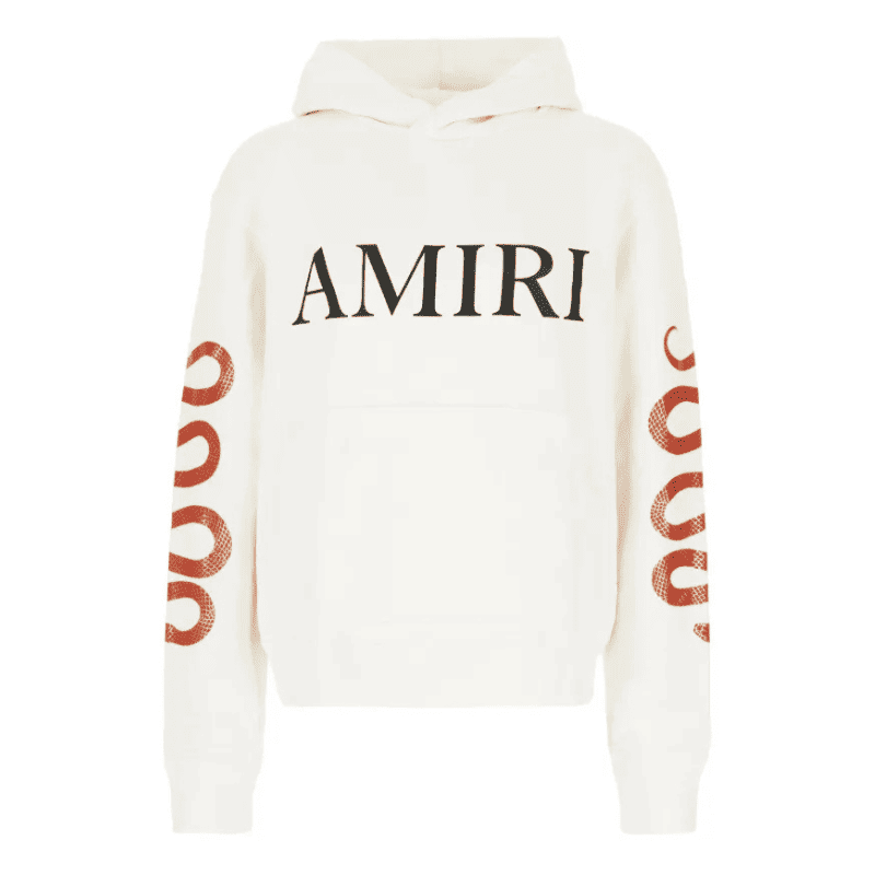 Moletom Amiri Snake Logo Branco