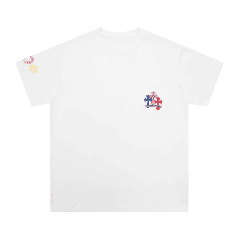 Camiseta Chrome Hearts Cross Colour Branca
