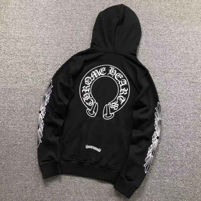 Moletom Chrome Hearts Horseshoe Floral Preto
