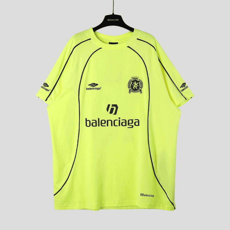Camiseta Balenciaga Paris #10 Soccer Jersey Oversized Green