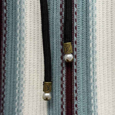 Conjunto Louis Vuitton Crochê Branco/Azul