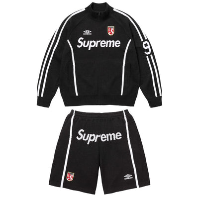 Conjunto Supreme x Umbro Zip Up Black