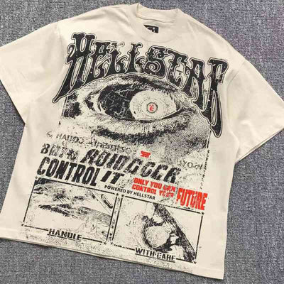 Camiseta Hellstar Crewneck Vintage Cream