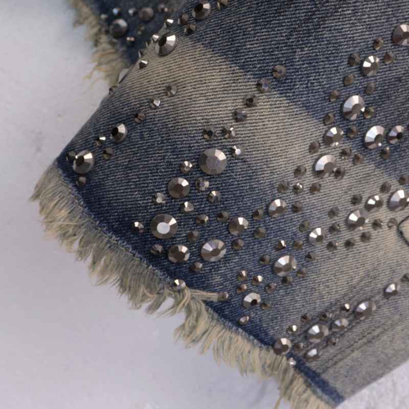 Bermuda Hellstar Denim Diamonds