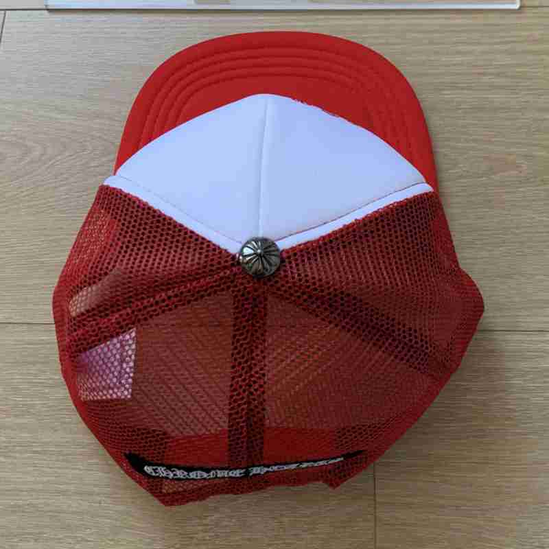 Boné Chrome Hearts King Taco Trucker Vermelho/Branco