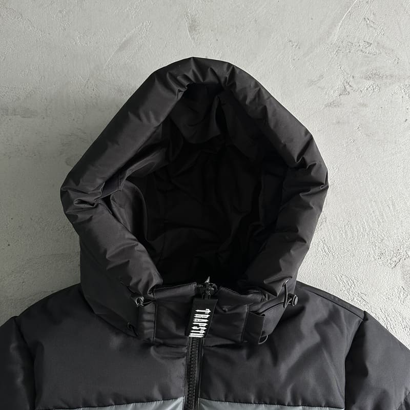 Jaqueta Trapstar Decoded Puffer Black/Grey