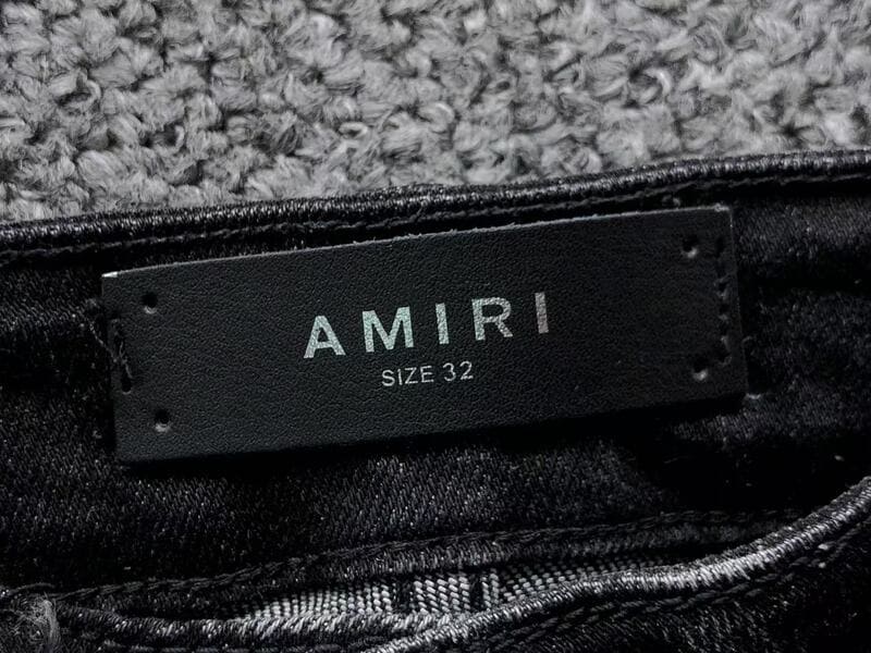 Calça Amiri Black Patch Jeans