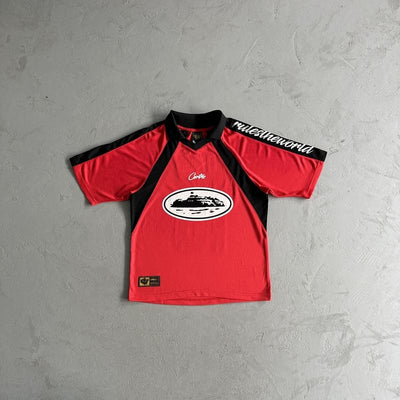 Camiseta Corteiz Alcatraz Football Vermelha
