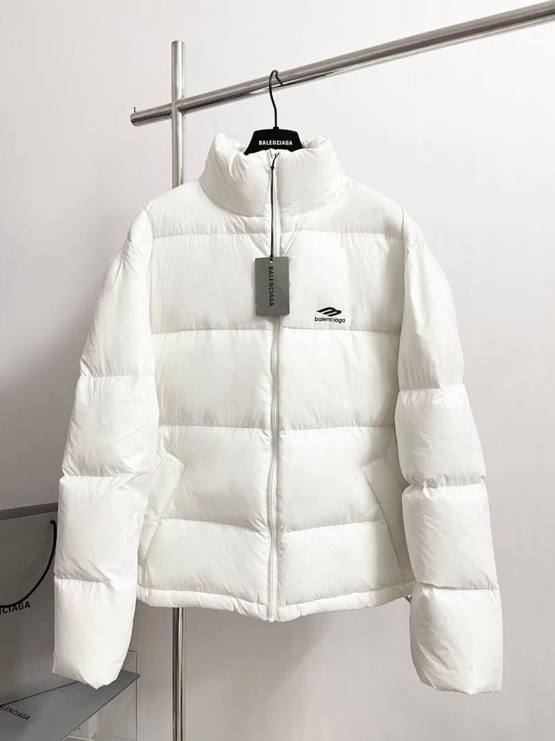 Jaqueta Puffer Balenciaga 3B Sports Icon Branco