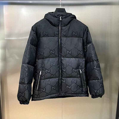Jaqueta Gucci GG Canvas Jumbo Puffer Preta