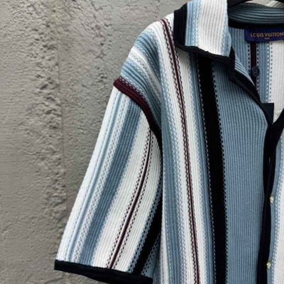 Conjunto Louis Vuitton Crochê Branco/Azul