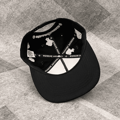 Boné Chrome Hearts Cross Patch Preto