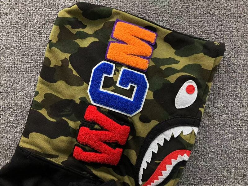 Moletom Bape Shark Zip Preto