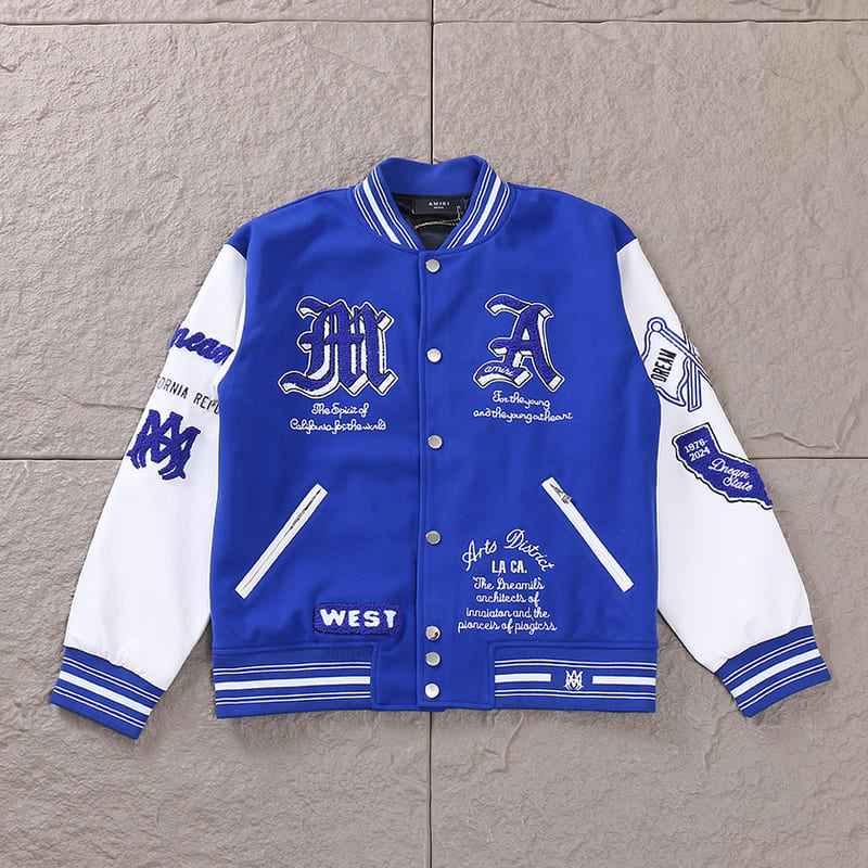 Jaqueta Amiri MA Dream Team Varsity Azul