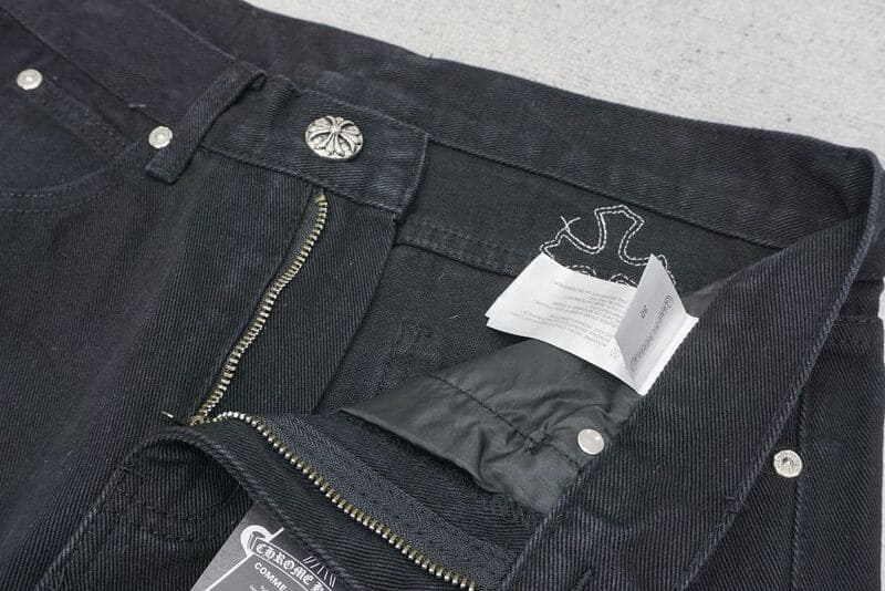 Calça Jeans Chrome Hearts Green & Leopard Cross