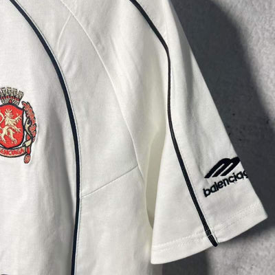 Camiseta Balenciaga Paris #10 Soccer Jersey Oversized White